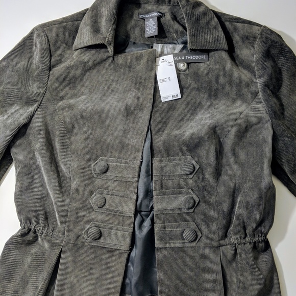 Nwt Chelsea Theodore Gray Soft Corduroy 